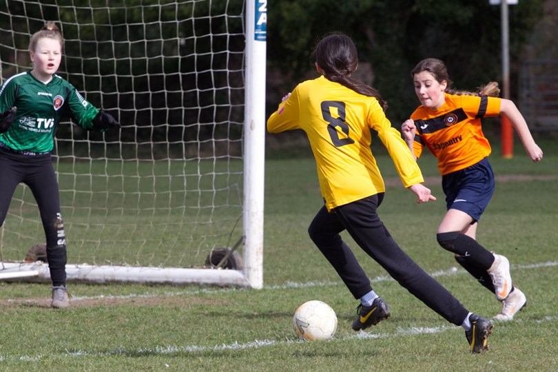 Tigers Girls Team in Action March 2022